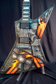 Аэрография на гитаре (финал)