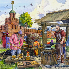 Металлургия 16 - 17 вв. Тула.