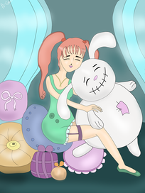 Девочка с игрушкой