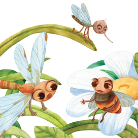 комар и стрекоза