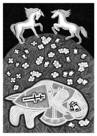 иллюстрация к книге В. Яговдика «Синий колодец». 2012