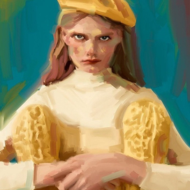 Портрет девочки, иллюстрация девочки 