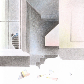 Стекло на снегу