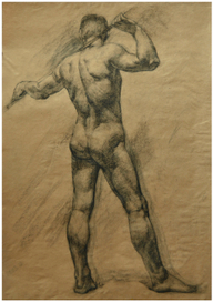 Натурщик со спины