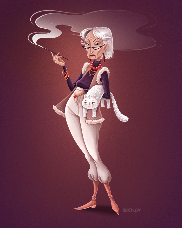 Модная бабуля