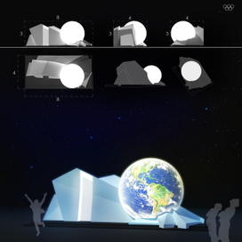 Концепция павильона для закрытия соревнований по фигурному катанию на Олимпийских играх в Сочи 2014