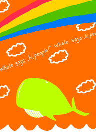 Кит говорит "Привет!"