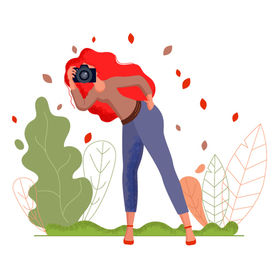 Осенняя фото девушка