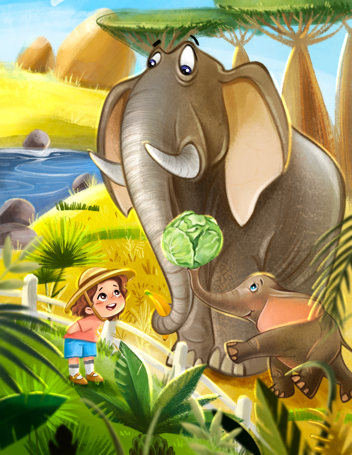 Иллюстрация к книге про девочку Кристину