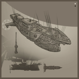 andrey-bubnov-Steampunk ship