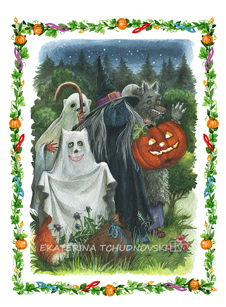 Праздник Хэллоуин.