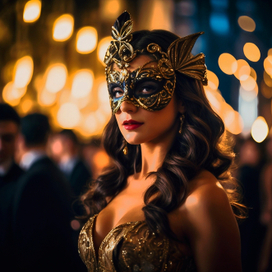 Иллюстрация маски для маскарада