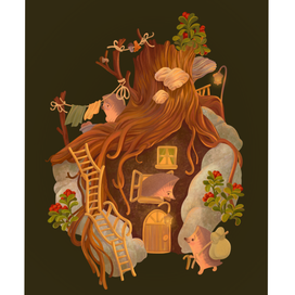 Брусничный пень