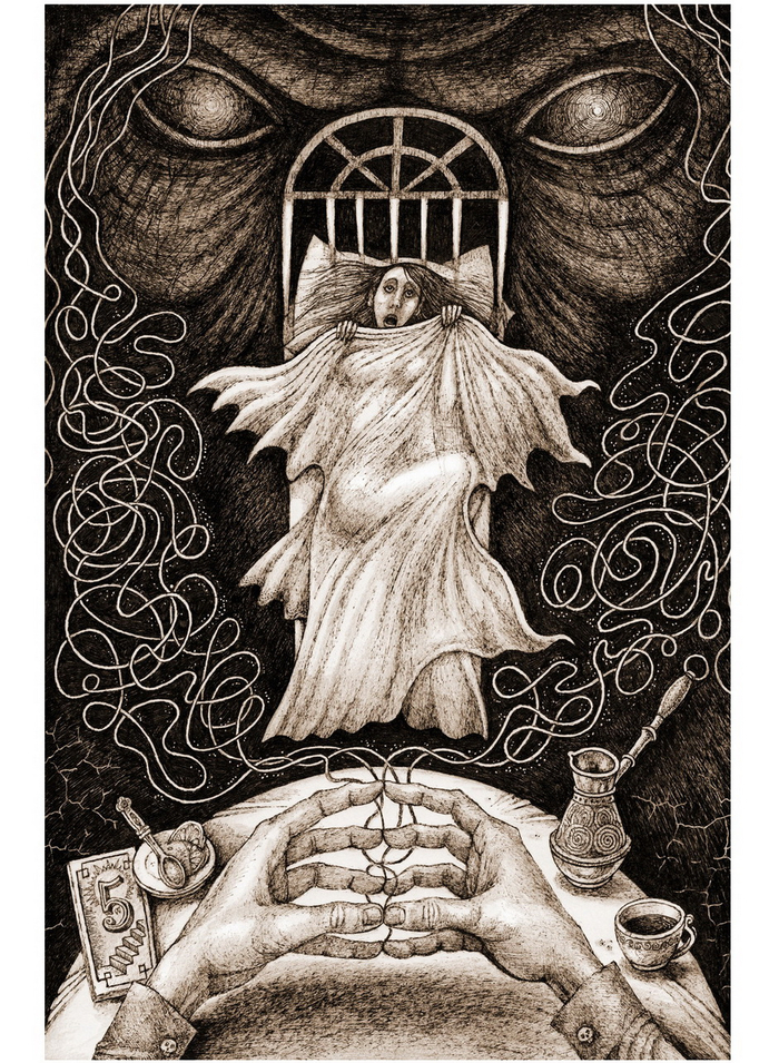 Рисунок для обложки мистики