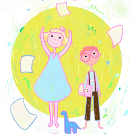 Серия иллюстраций для детской книги в стихах