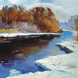 ,,Зима на р.Олекте.Латвия,,