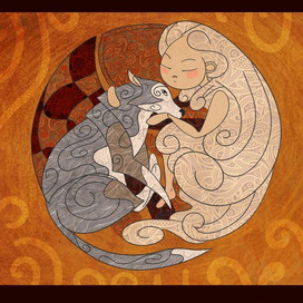 Графика в стиле Тома Мура