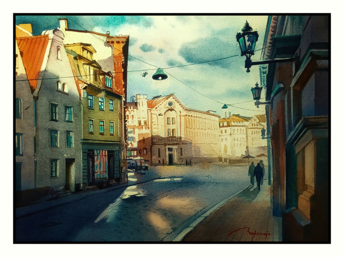 ,,Солнечные зайчики на улочках Старой Риги,,