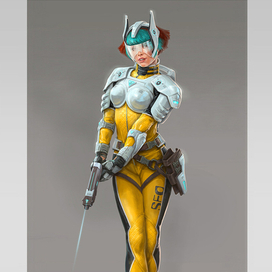 Sci-fi character girl