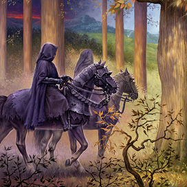 Задняя сторона обложки к произведению Д. Толкиена "Властелин колец"