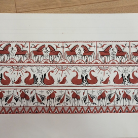 Мезенская роспись 