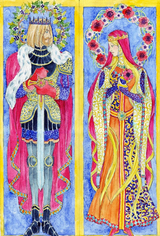 Тристан и Изольда - боковинки к сцене "Перстень Изольды"