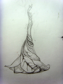 эскиз осеннего декоративного колокольчика