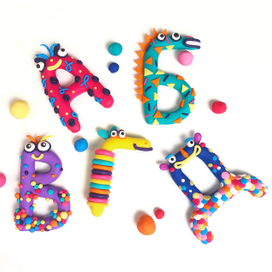 Пластилиновые буквы
