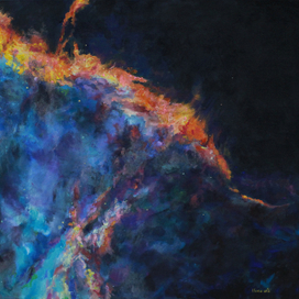 Скопление газов вблизи края туманности ориона