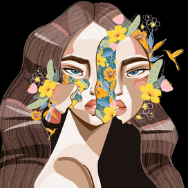 Стилизованный фантазийный портрет