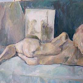 Обнаженная лежачая натура