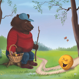 Колобок и медведь