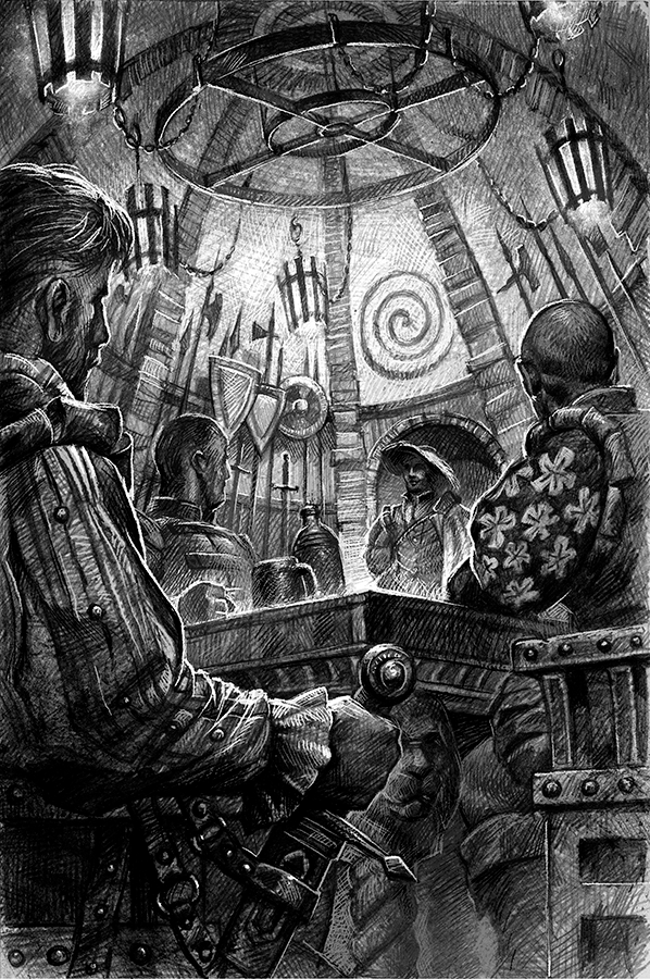 Иллюстрация к произведению в жанре фэентези.