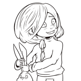 Девочка с зайцем