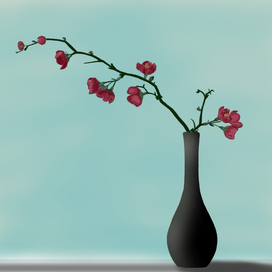 Ветка в вазе