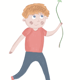 Мальчик и воздушный шарик