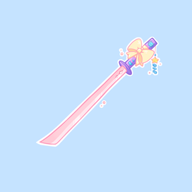 Катана в милом стиле