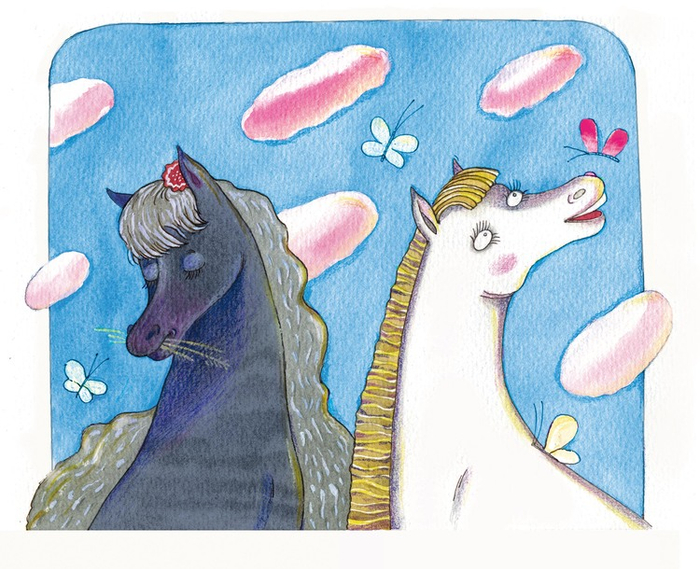 Лошадки день и ночь