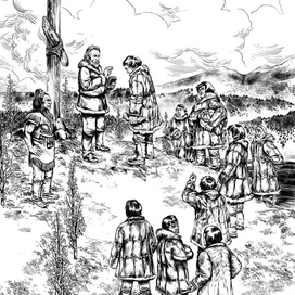 Иллюстрация к роману С.Н. Маркова "Юконский ворон"