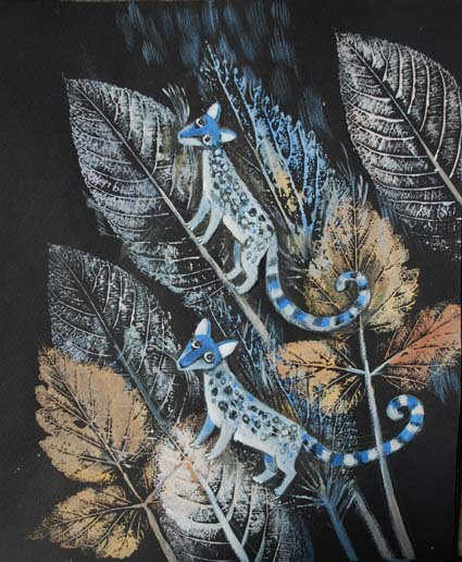 Генетты слушают дождь