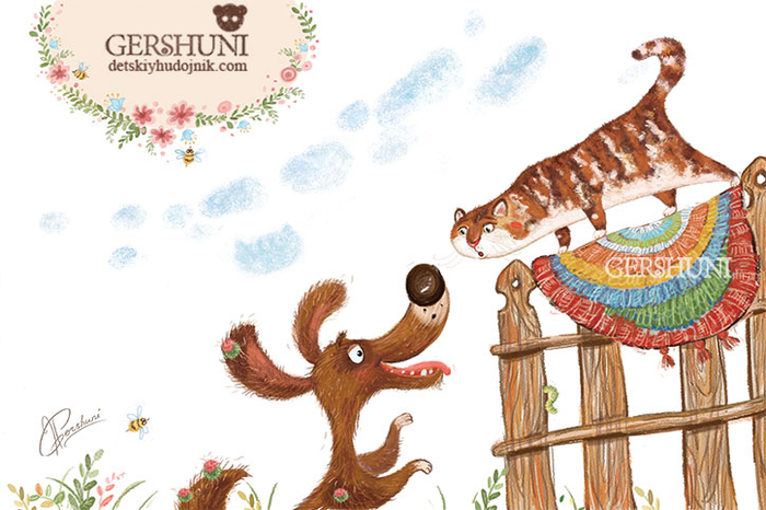 Позвала Жучка Кошку..))