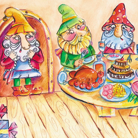Иллюстрация к книге "Приключения кротика и его друзей"