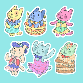 Кошки(стикеры)