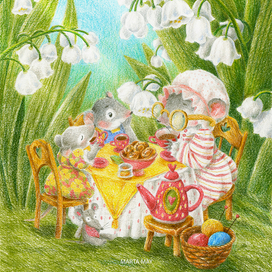 Чаепитие в саду