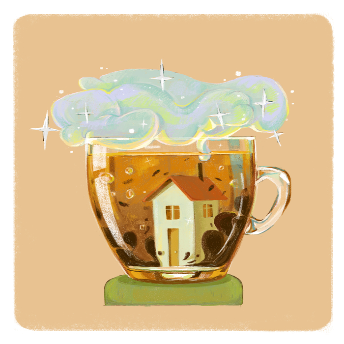 Домик в кружке