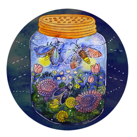 Банка со светлячками