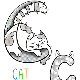 Развивающая раскраска для малышей «Английский алфавит Letter C» 🇬🇧