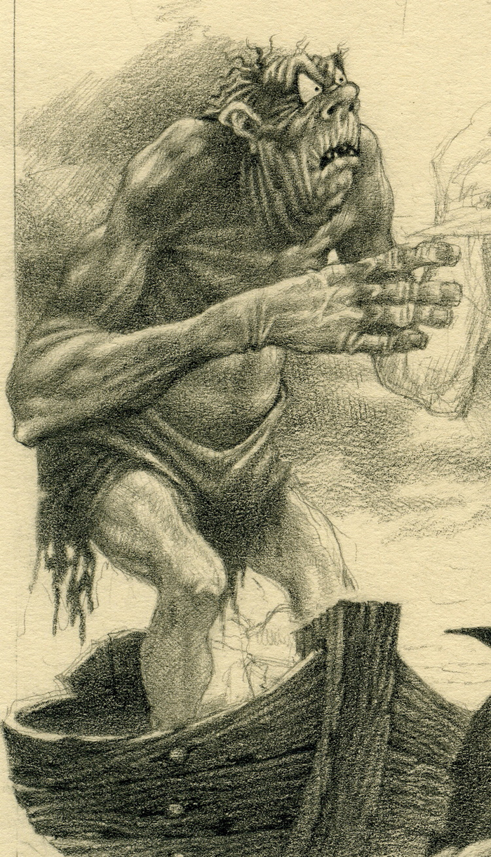 ДЖОН РОНАЛЬД РУЭЛ ТОЛКИН "ХОББИТ" ИЛЛЮСТРАЦИЯ.