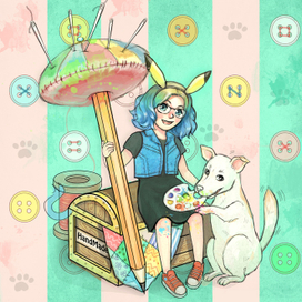 Иллюстрация для авторского сайта