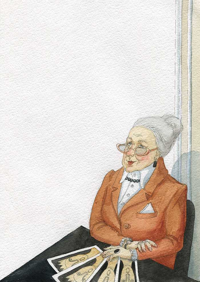 Книга о театре. Продавщица программок.